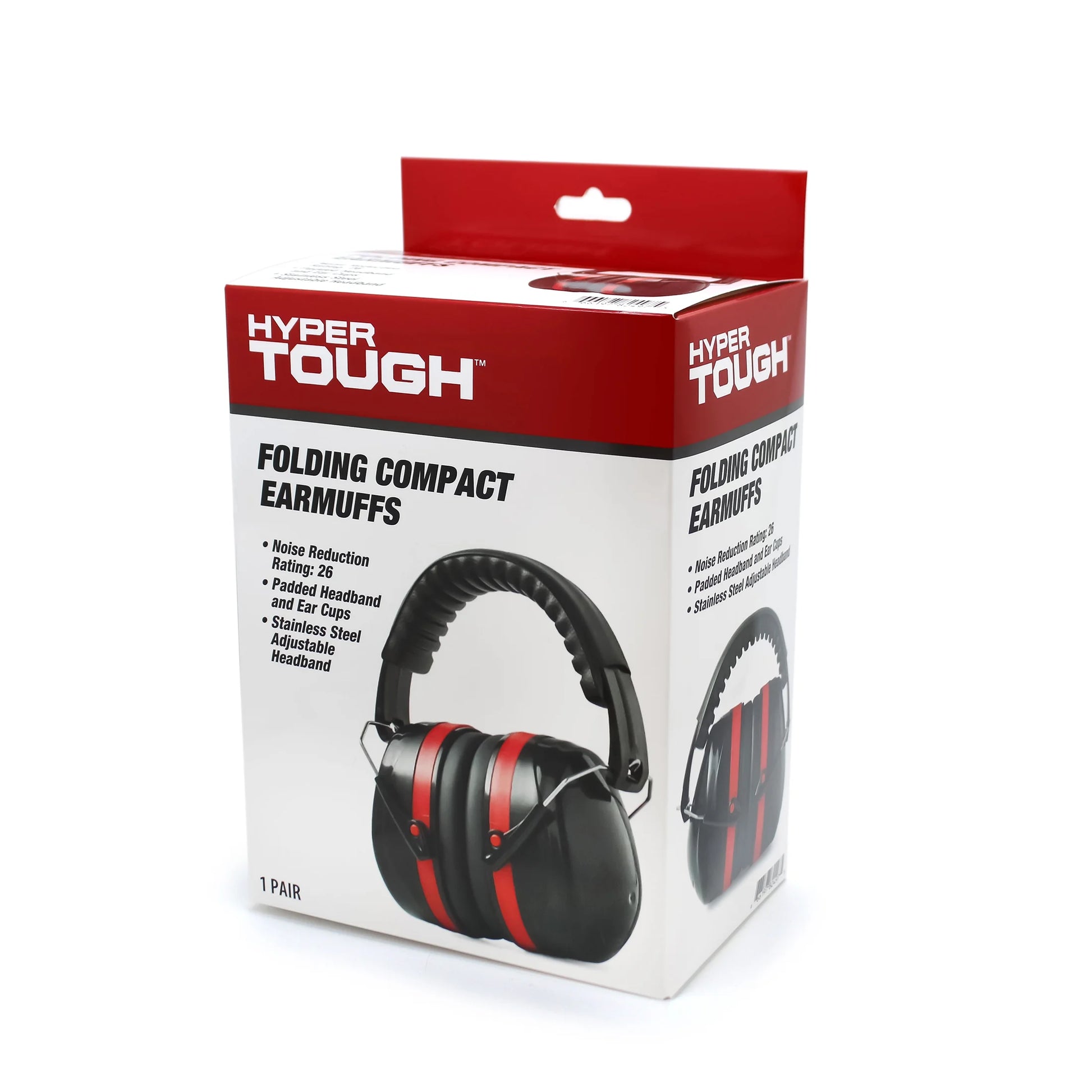 Hyper Tough Noise-Reducing NRR 26Db Padded Ear Muff HTS-EM-5002B