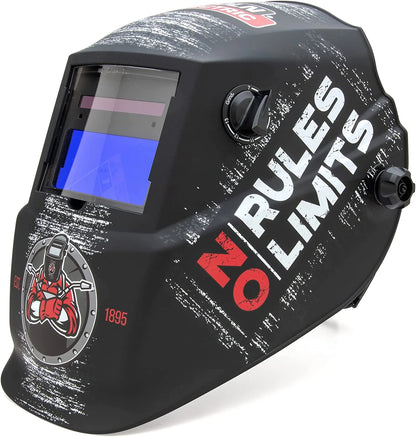 Lincoln Electric Auto-Darkening Welding Helmet with Variable Shade Lens No. 7-13 (1.73 X 3.82 In. Viewing Area) No Rules Limits Design