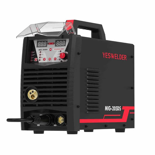 Yeswelder 205A Aluminum MIG Welder, 110/220V, 4-In-1 Welding Machine, MIG-205DS-B, New