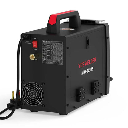 Yeswelder 205A Aluminum MIG Welder, 110/220V, 4-In-1 Welding Machine, MIG-205DS-B, New