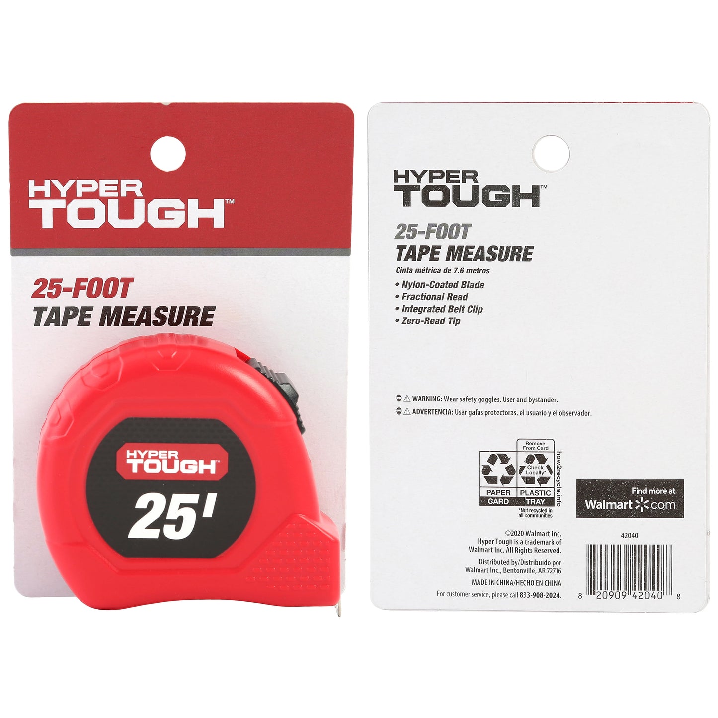 Hyper Tough 25 Foot Tape Measure