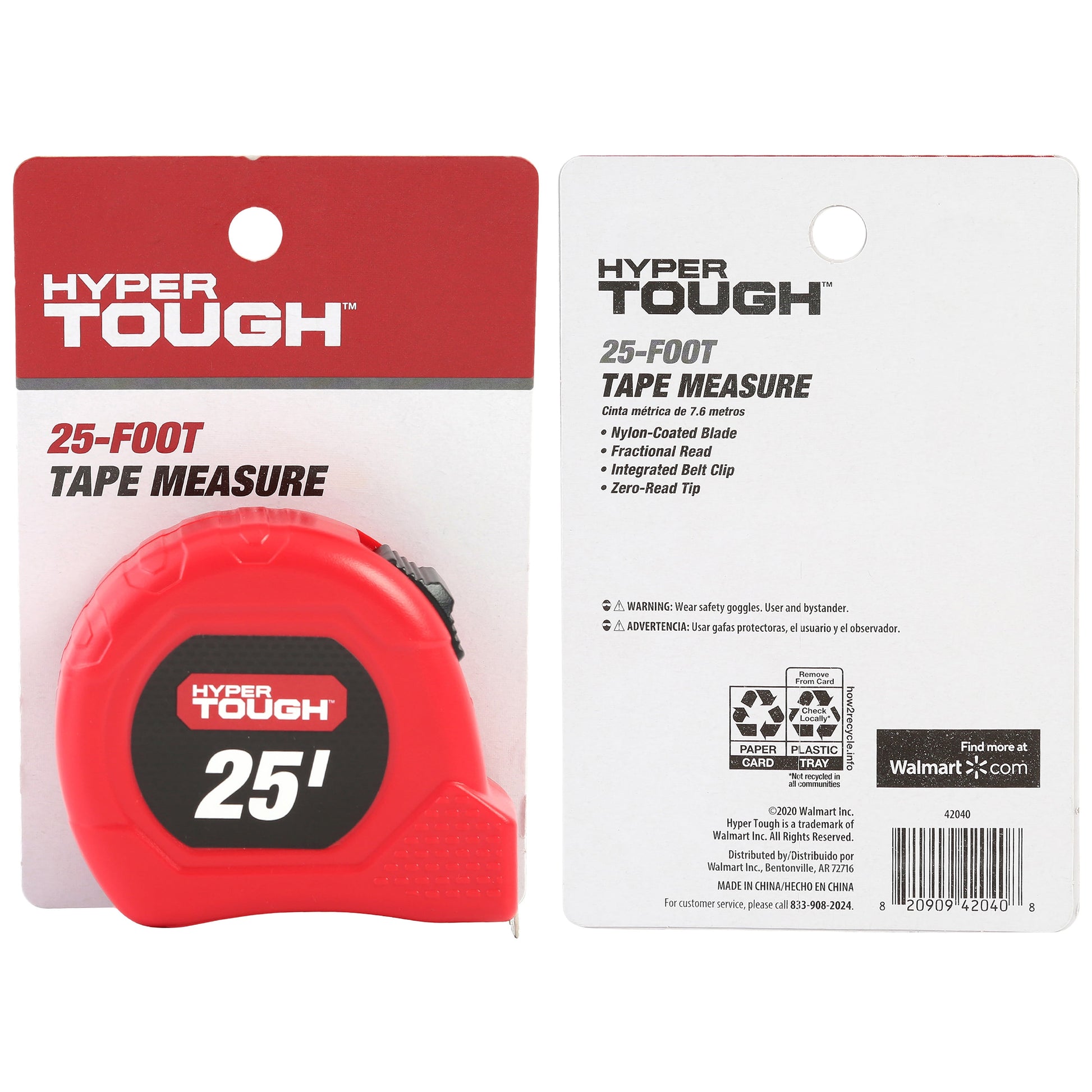 Hyper Tough 25 Foot Tape Measure