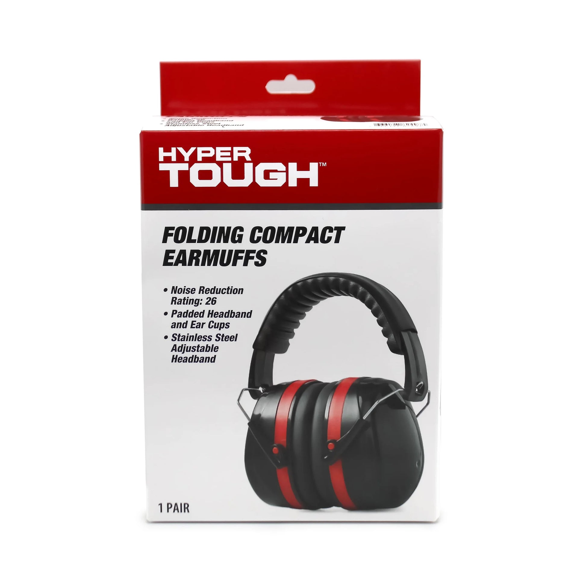 Hyper Tough Noise-Reducing NRR 26Db Padded Ear Muff HTS-EM-5002B