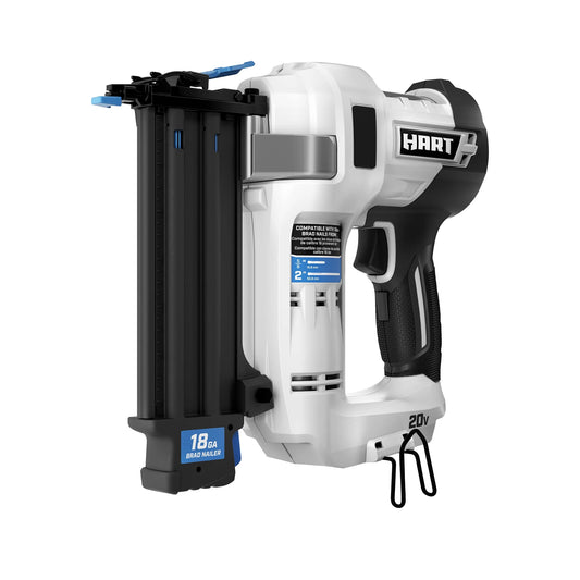 HART 20-Volt 2-Inch 18-Gauge Battery-Powered Brad Nailer (Battery Not Included)
