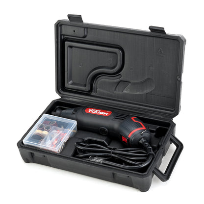 Hyper Tough 1.5 Amp Corded Rotary Tool, Variable Speed with 105 Rotary Accessories & Storage Case, New Condition, Volts 120