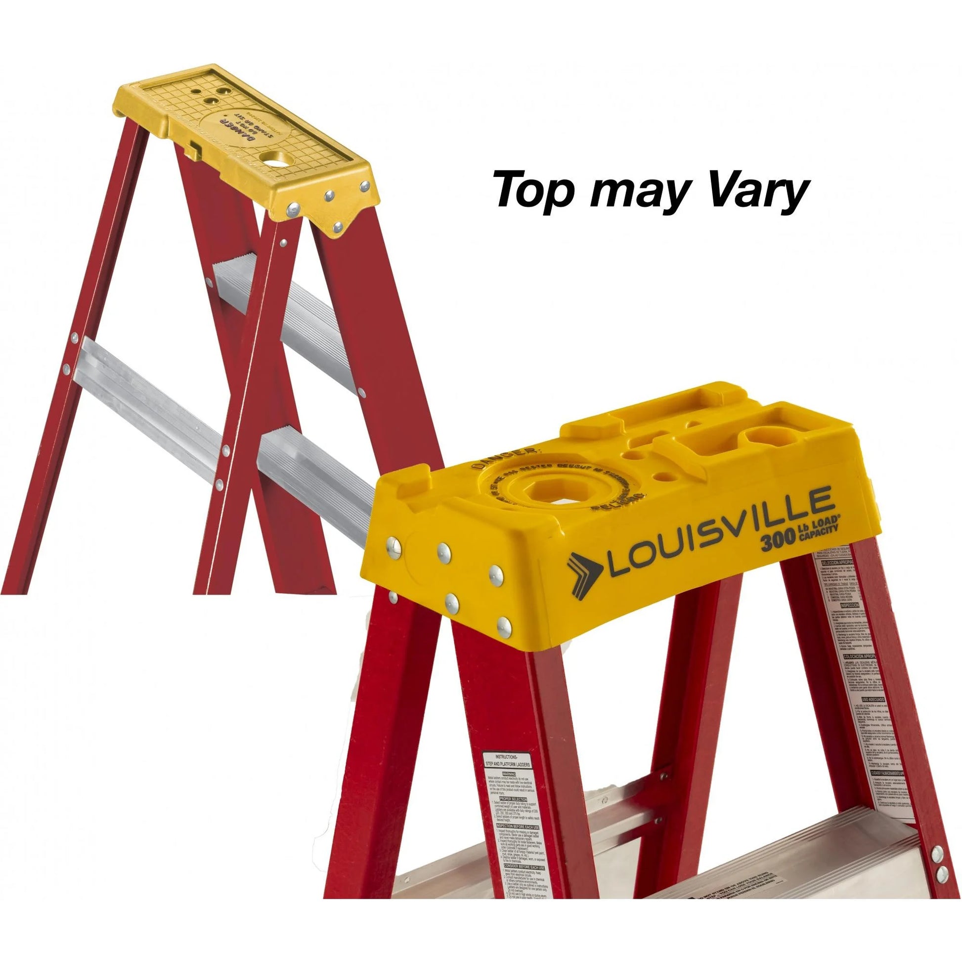 Louisville Ladder 6 Ft. Fiberglass Step Ladder with Molded Top, Type Ia, 300 Lbs. Load Capacity, L-3016-06