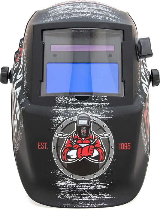 Lincoln Electric Auto-Darkening Welding Helmet with Variable Shade Lens No. 7-13 (1.73 X 3.82 In. Viewing Area) No Rules Limits Design