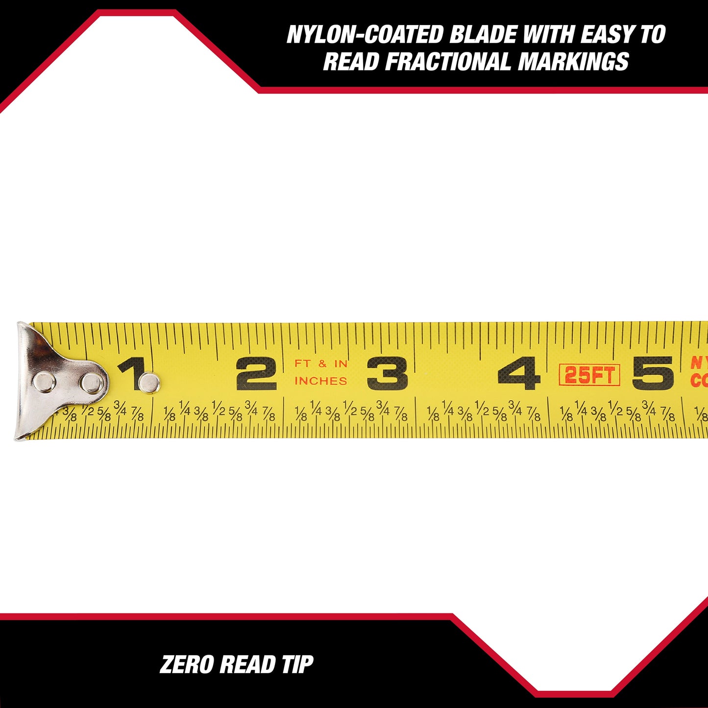 Hyper Tough 25 Foot Tape Measure
