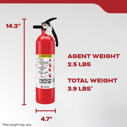 Kidde Basic Fire Extinguisher for Home, Residential 1A10BC