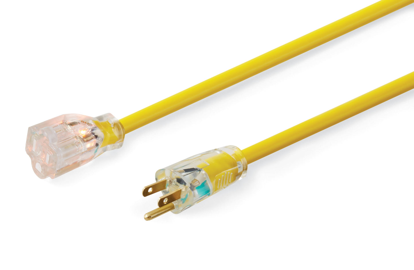 Hyper Tough 12AWGX3C 100Ft Indoor and Outdoor Heavy Duty Yellow Vinyl Extension Cord