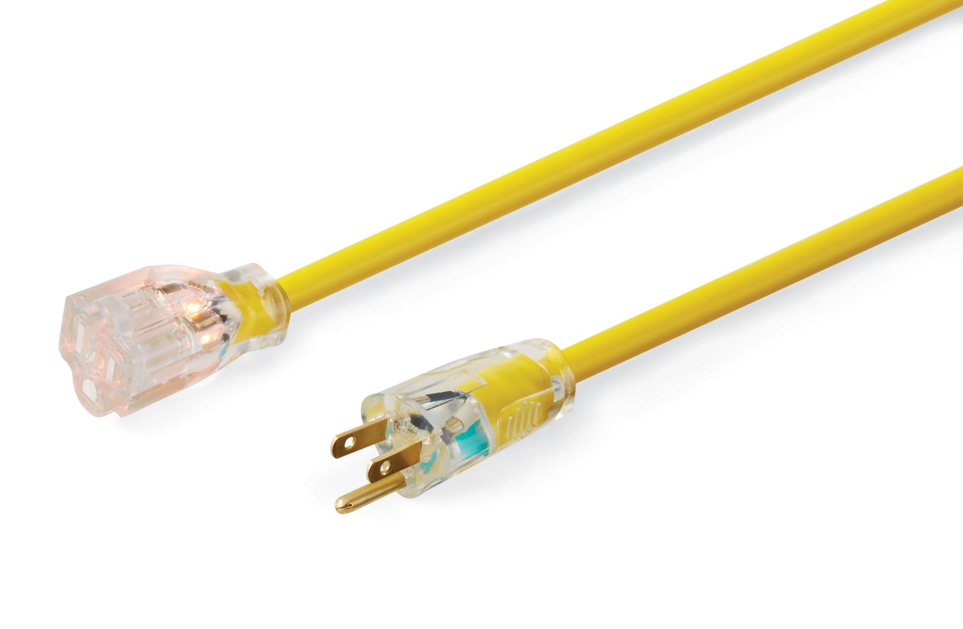 Hyper Tough 12AWGX3C 100Ft Indoor and Outdoor Heavy Duty Yellow Vinyl Extension Cord