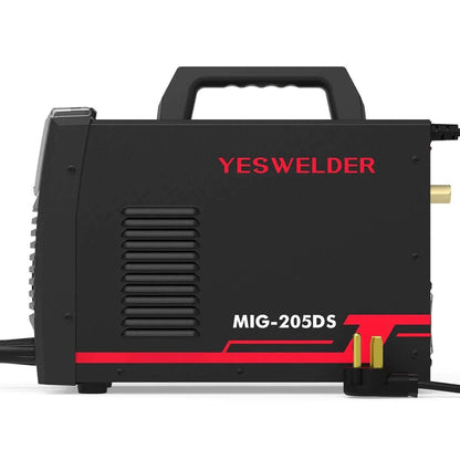 Yeswelder 205A Aluminum MIG Welder, 110/220V, 4-In-1 Welding Machine, MIG-205DS-B, New