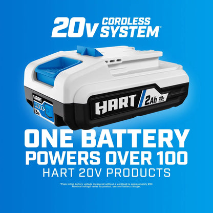 HART 20-Volt Cordless 4 1/2-Inch Angle Grinder (Battery Not Included)
