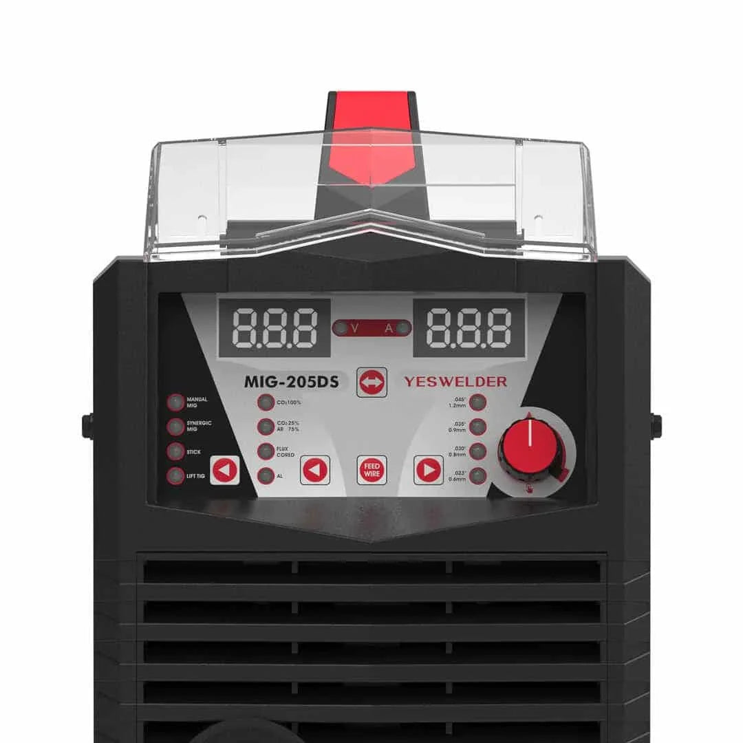 Yeswelder 205A Aluminum MIG Welder, 110/220V, 4-In-1 Welding Machine, MIG-205DS-B, New